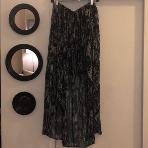 Marble High-Low Skirt
